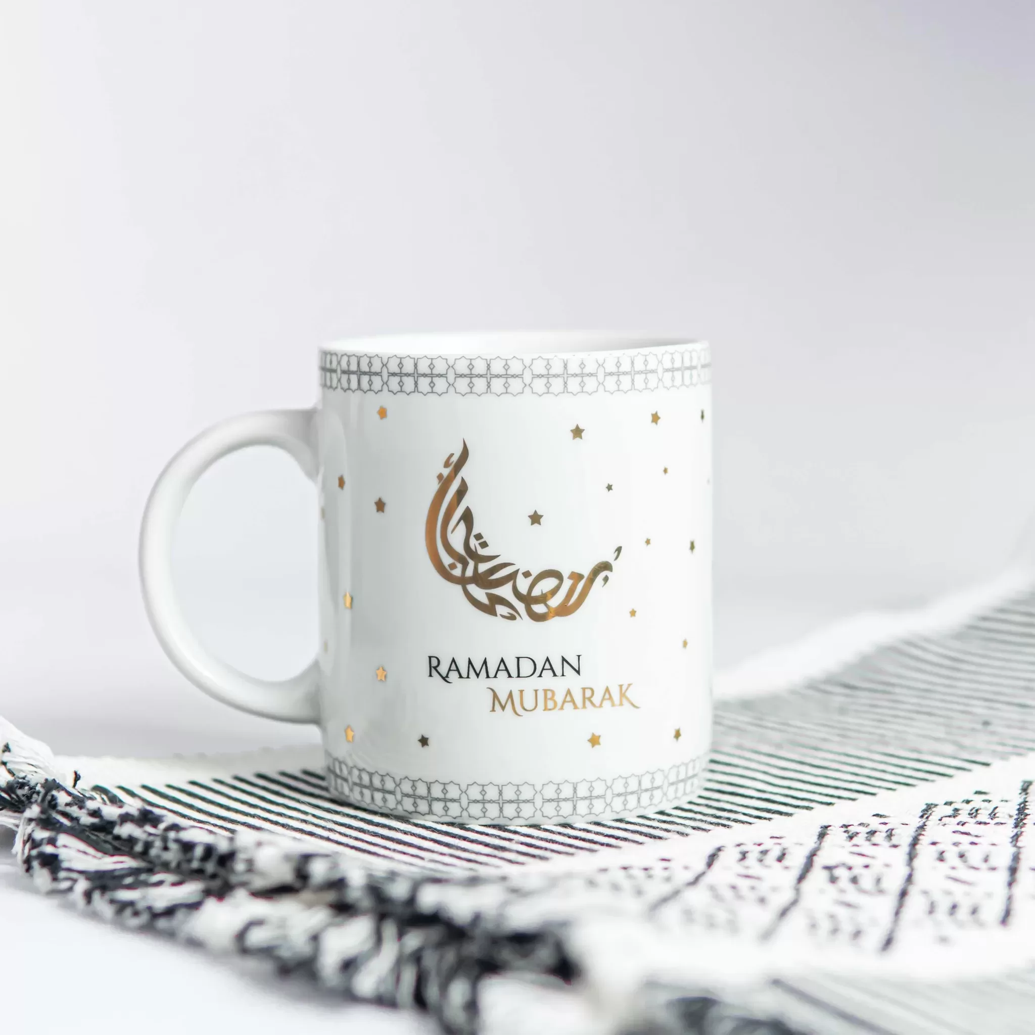 Ramadan Mubarak Calligraphy Themed Mug