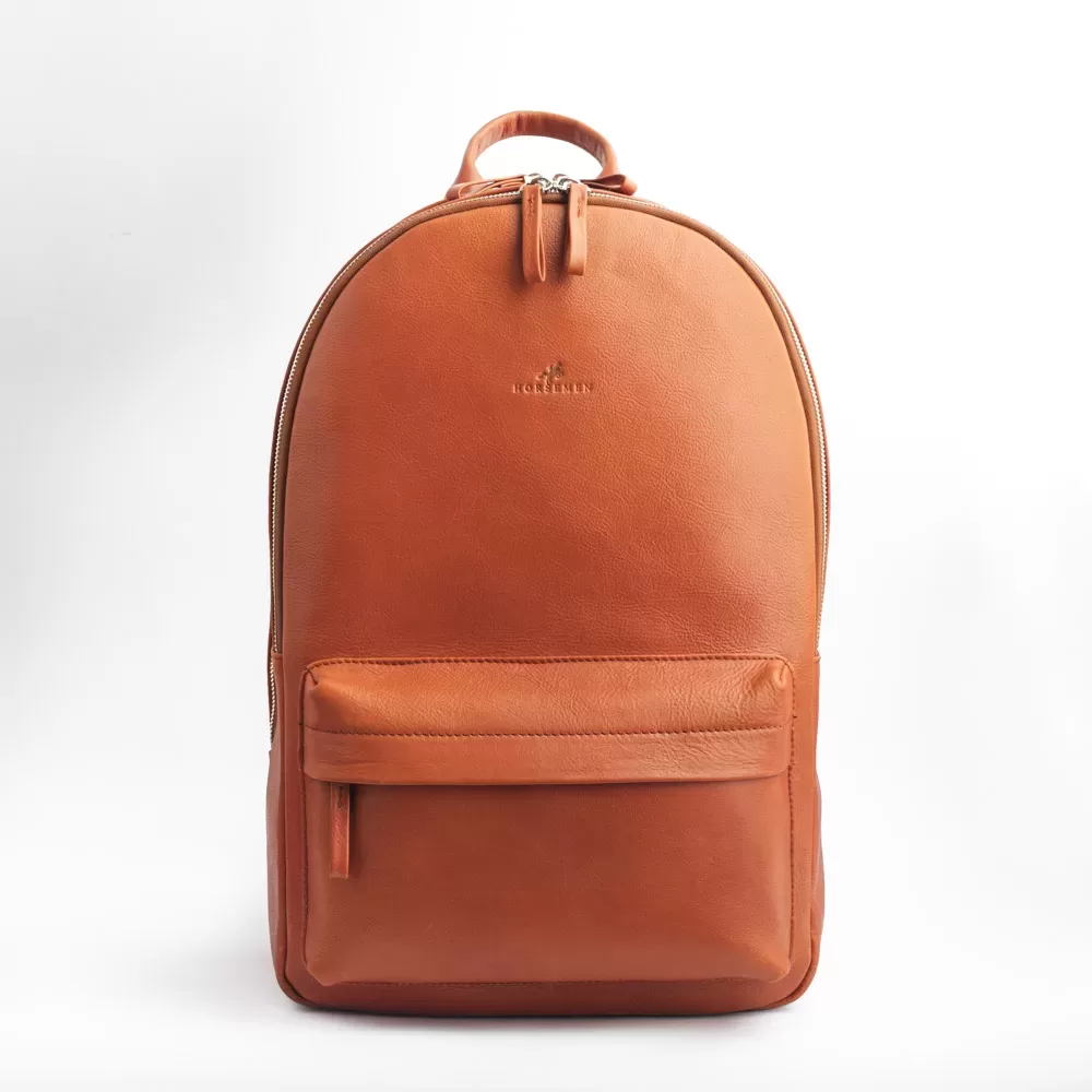 The Vermillion-Leather Backpack